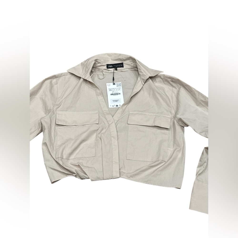 Zara Tan Utility Top size XS